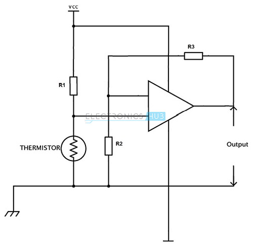 6.热敏电阻温度传感电路
